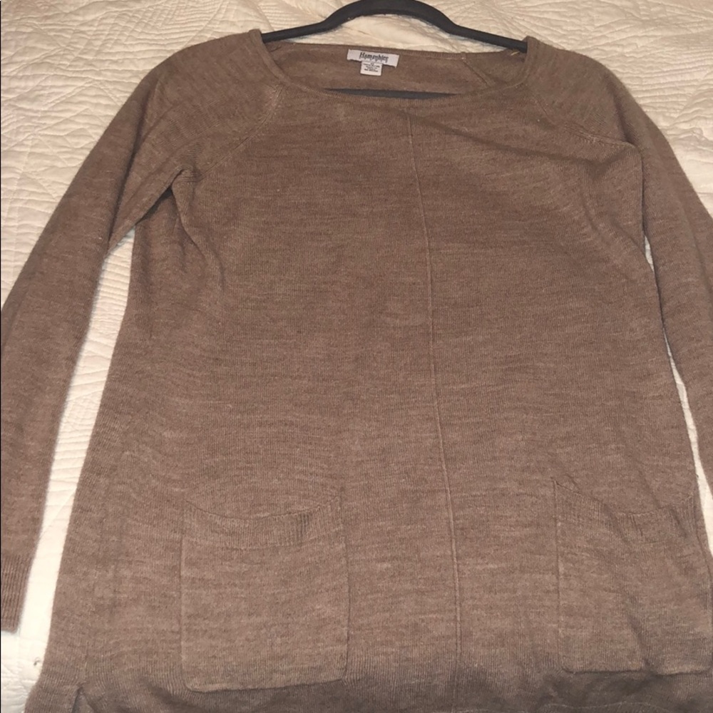 Fall sweater, with pockets.